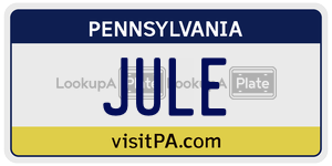 JULE  license plate in PA