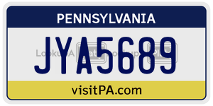 JYA5689  license plate in PA