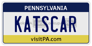 KATSCAR  license plate in PA