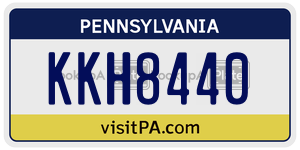 KKH8440  license plate in PA