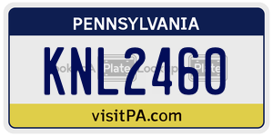 KNL2460 (PA) License Plate: User Reports & Vehicle Information!