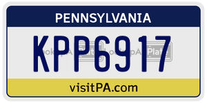 KPP6917  license plate in PA