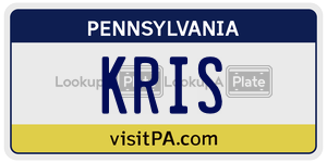KRIS  license plate in PA