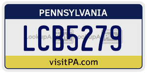 LCB5279  license plate in PA