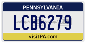 LCB6279  license plate in PA