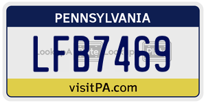 LFB7469  license plate in PA