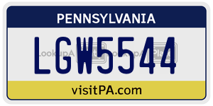 LGW5544  license plate in PA