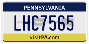 LHC7565  license plate in PA