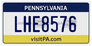 LHE8576  license plate in PA