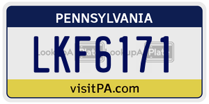 LKF6171  license plate in PA