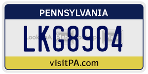LKG8904  license plate in PA