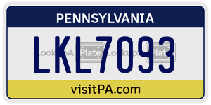 LKL7093  license plate in PA