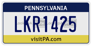 LKR1425 license plate in Pennsylvania