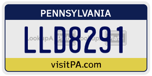 LLD8291 license plate in Pennsylvania