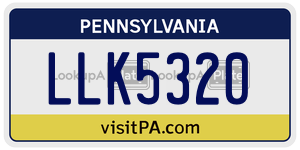 LLK5320 license plate in Pennsylvania