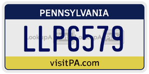 LLP6579  license plate in PA