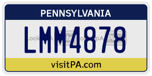 LMM4878  license plate in PA