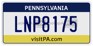 LNP8175  license plate in PA