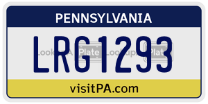 LRG1293 license plate in Pennsylvania