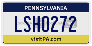 LSH0272  license plate in PA
