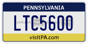 LTC5600  license plate in PA