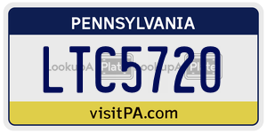 LTC5720  license plate in PA