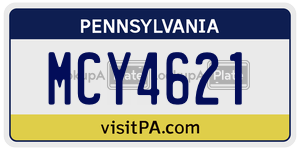 MCY4621  license plate in PA