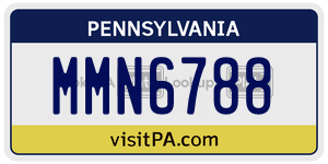 MMN6788 license plate in Pennsylvania