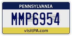 MMP6954  license plate in PA
