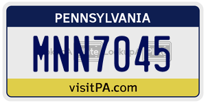 MNN7045  license plate in PA
