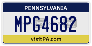 MPG4682  license plate in PA