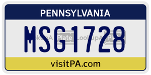 MSG1728  license plate in PA