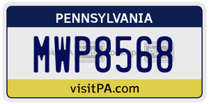 MWP8568  license plate in PA