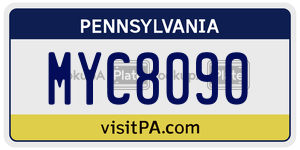 MYC8090  license plate in PA