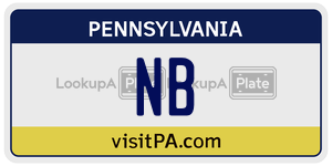 NB  license plate in PA