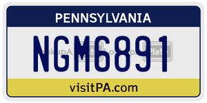 NGM6891  license plate in PA