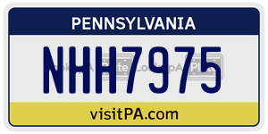 NHH7975  license plate in PA