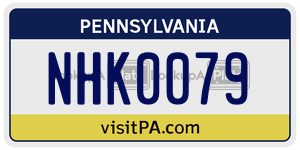 NHK0079  license plate in PA