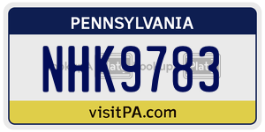 NHK9783  license plate in PA