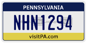 NHN1294  license plate in PA