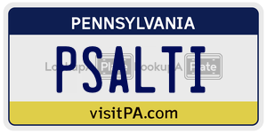 PSALTI  license plate in PA