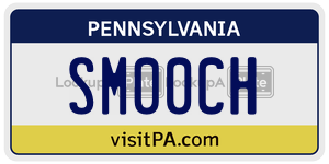 SM00CH  license plate in PA