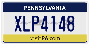 XLP4148 license plate in Pennsylvania