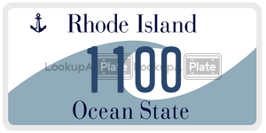 1100 license plate in Rhode Island