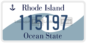 115197  license plate in RI