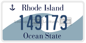 149173  license plate in RI