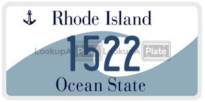 1522 license plate in Rhode Island