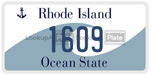 1609  license plate in RI