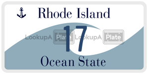 17 license plate in Rhode Island