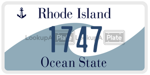 1747  license plate in RI